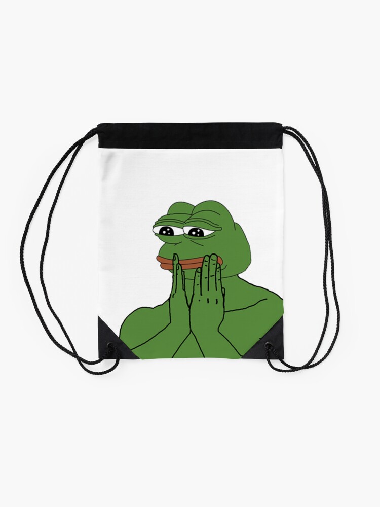 Pepe The Frog Drawstring Bag For Sale By Simplyathena Redbubble