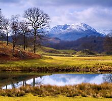 Wetherlam from The Brathay - The Lake District by Dave Lawrance