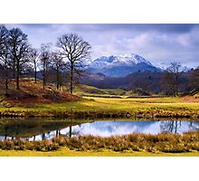Wetherlam from The Brathay - The Lake District Photographic Print