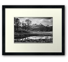 Wetherlam and the River Brathay. Framed Print