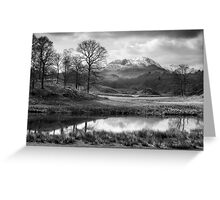 Wetherlam and the River Brathay. Greeting Card