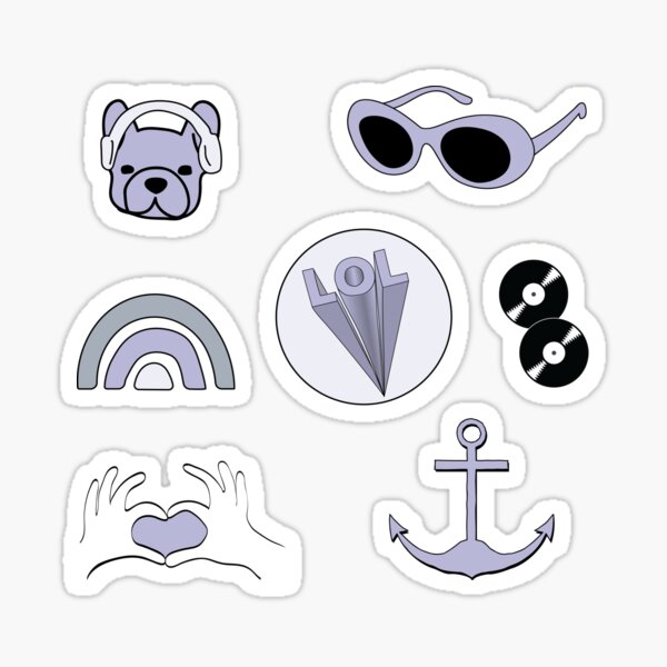 Light Purple Aesthetic Sticker Pack Sticker By The Goods Redbubble