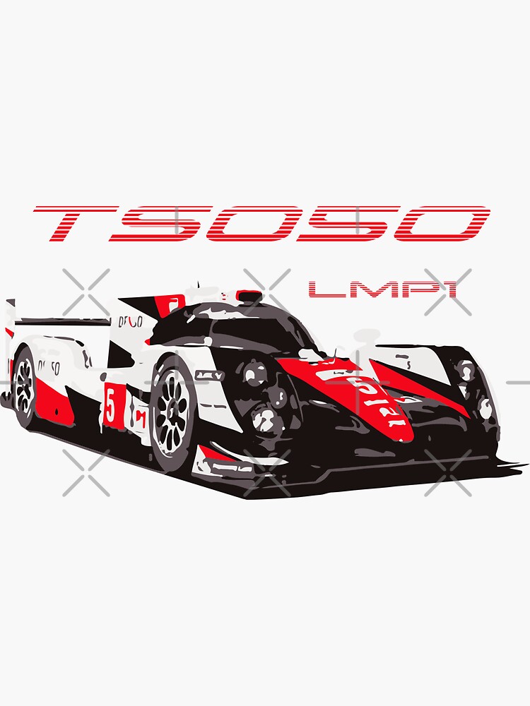 TS050 Hybrid LMP1 Race Car Sticker For Sale By FromThe8Tees Redbubble