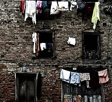 Washing. Chandeshwori, Banepa, Nepal by John Callaway