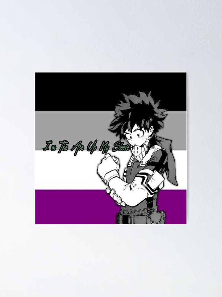 My Hero Academia Deku Asexual Pride Flag Poster For Sale By