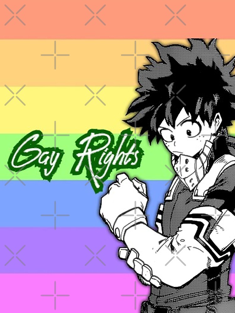 My Hero Academia Deku Gay Pride Flag T Shirt For Sale By Queerwriter