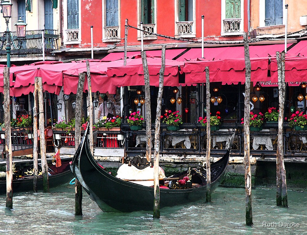 "Restaurant on the Grand Canal Venice, Italy" by Ruth Durose Redbubble