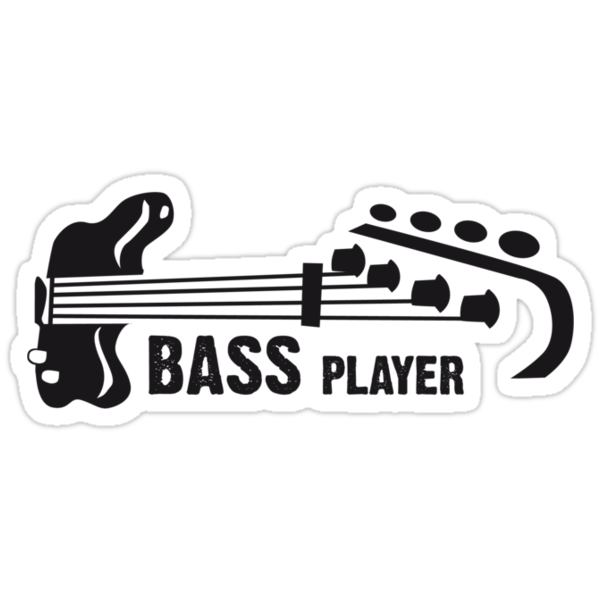 Bass Player Stickers By Giancio Redbubble