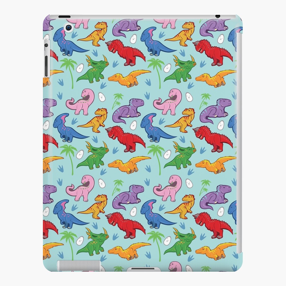 Cute Dinosaur Pattern Ipad Case Skin By Thekohakudragon Redbubble