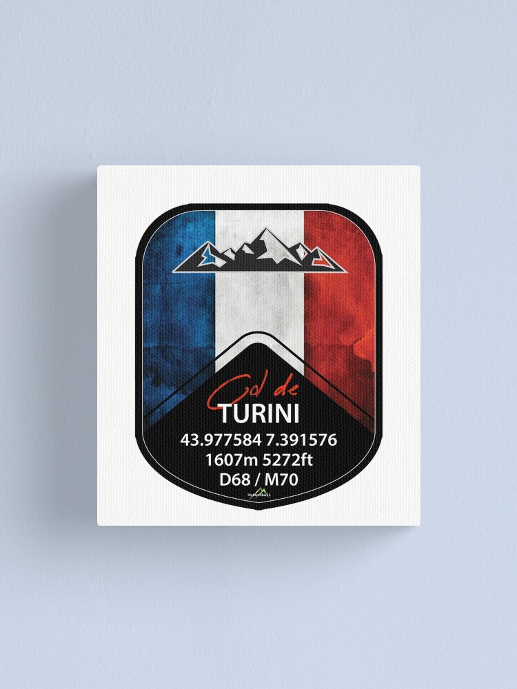 Col De Turini France Cycle And Motorcycle Sticker T Shirt Shield