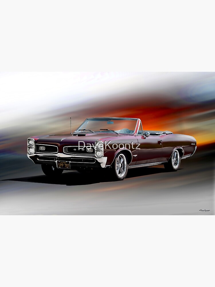 Pontiac Gto Convertible Poster By Davekoontz Redbubble