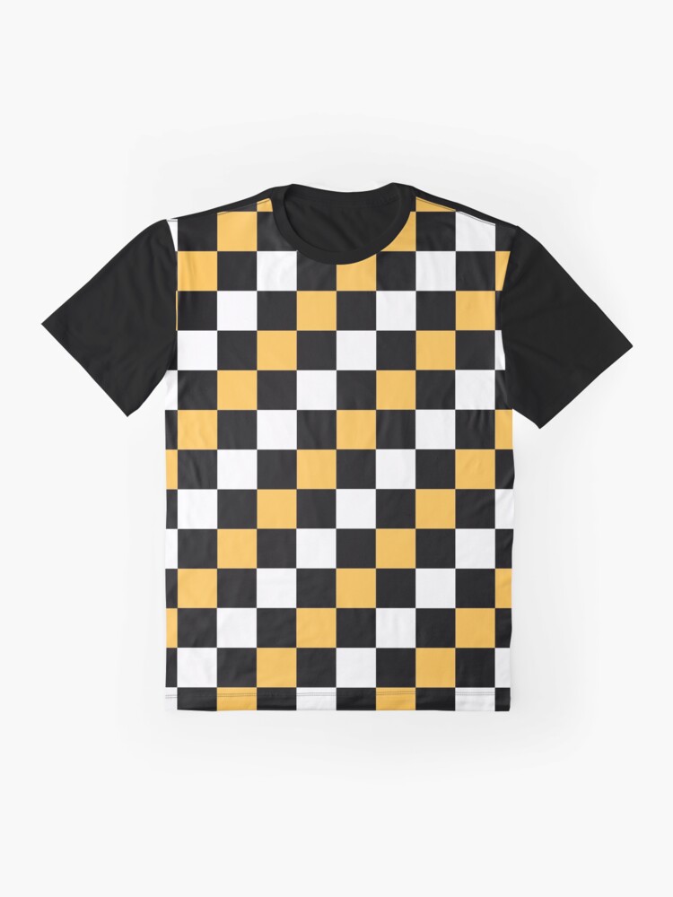 Diagonal Pixel Yellow Black White T Shirt For Sale By Jumpercat