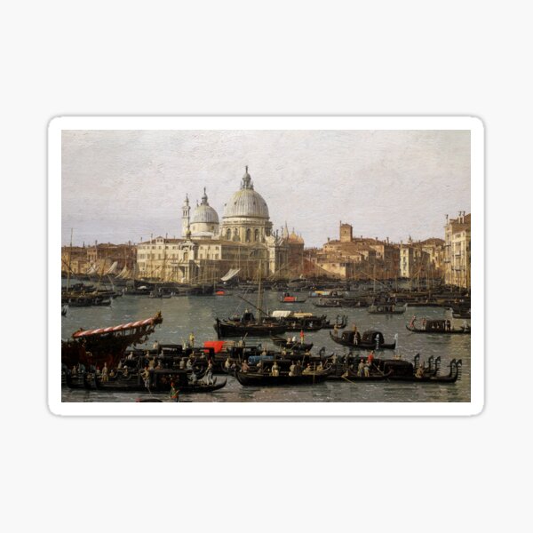 Canaletto Venice The San Marco Basin On The Day Of Ascension Sticker