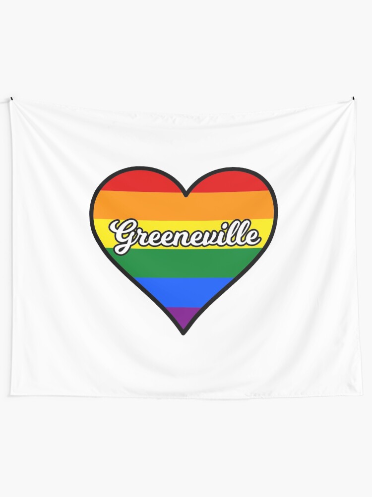 Greeneville Tennessee Gay Pride Heart Tapestry For Sale By Fearcity