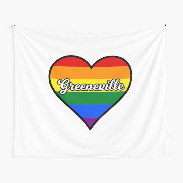 Greeneville Tennessee Gay Pride Heart Tapestry For Sale By Fearcity