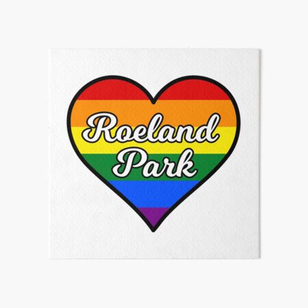 Roeland Park Kansas Gay Pride Heart Art Board Print For Sale By