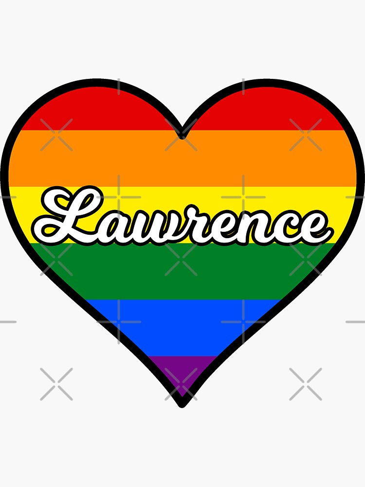 Lawrence Kansas Gay Pride Heart Sticker For Sale By Fearcity Redbubble