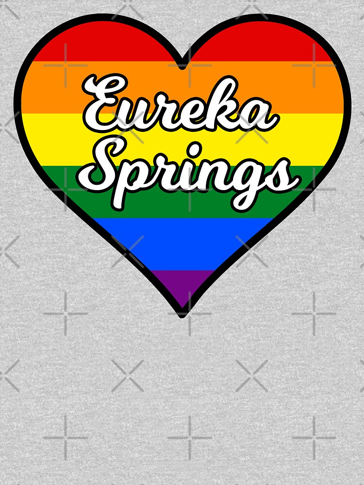 Eureka Springs Arkansas Gay Pride Heart T Shirt By Fearcity Redbubble