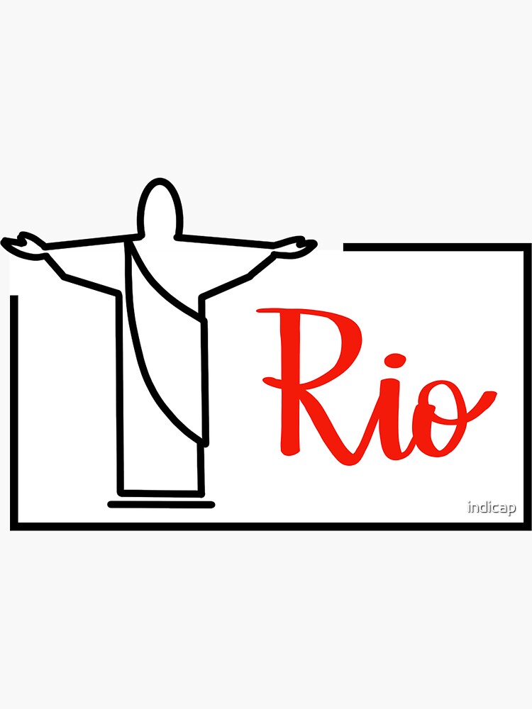 Travel Stickers Christ The Redeemer Rio Brazil Sticker For Sale