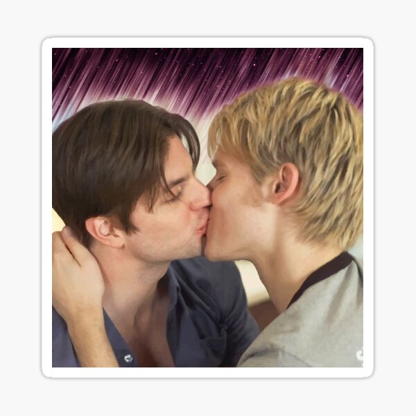 Gay Fan Art Love 5 Brian And Justin Boyfriend Space Sticker For