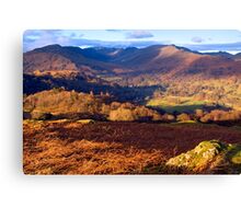 Fairfield from Loughrigg Fell - The Lake District Canvas Print