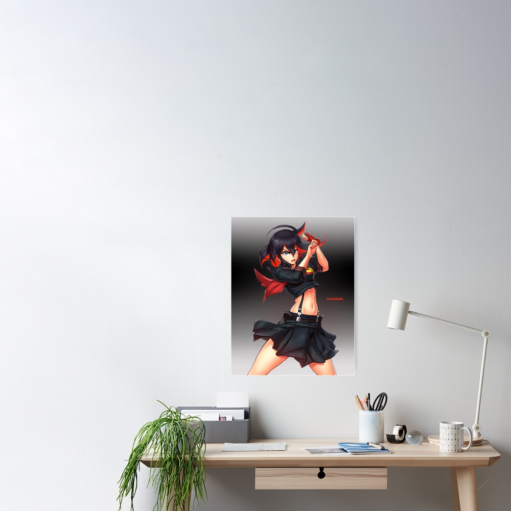 Ryuko Matoi Poster By Hybridmink Redbubble