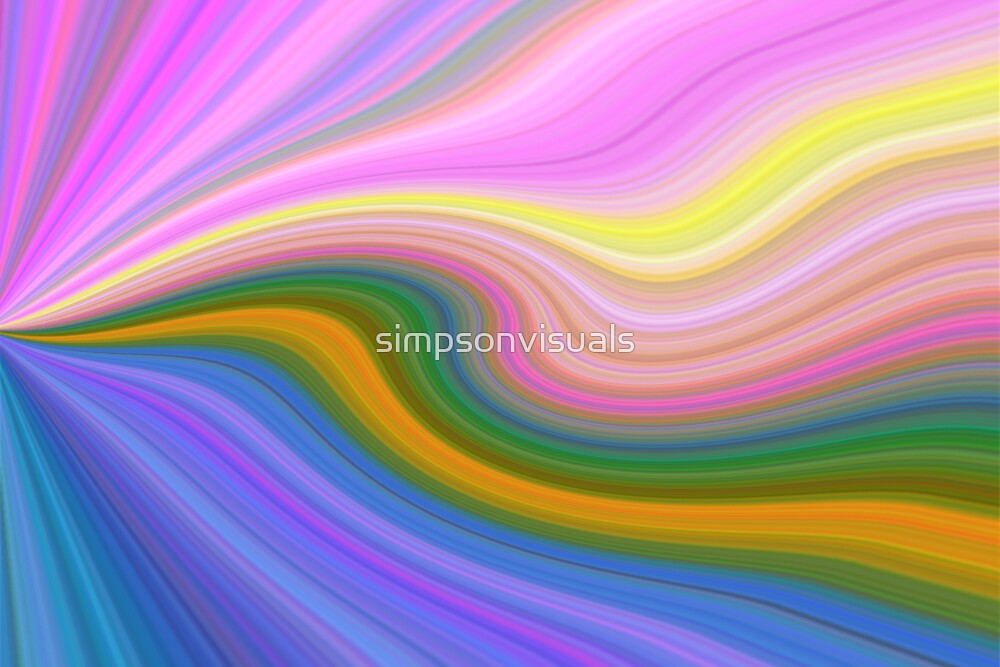 "Rainbow Land" by simpsonvisuals Redbubble