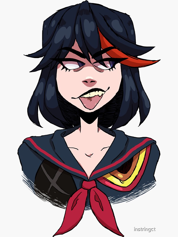 Ryuko Matoi Sticker For Sale By Instringct Redbubble