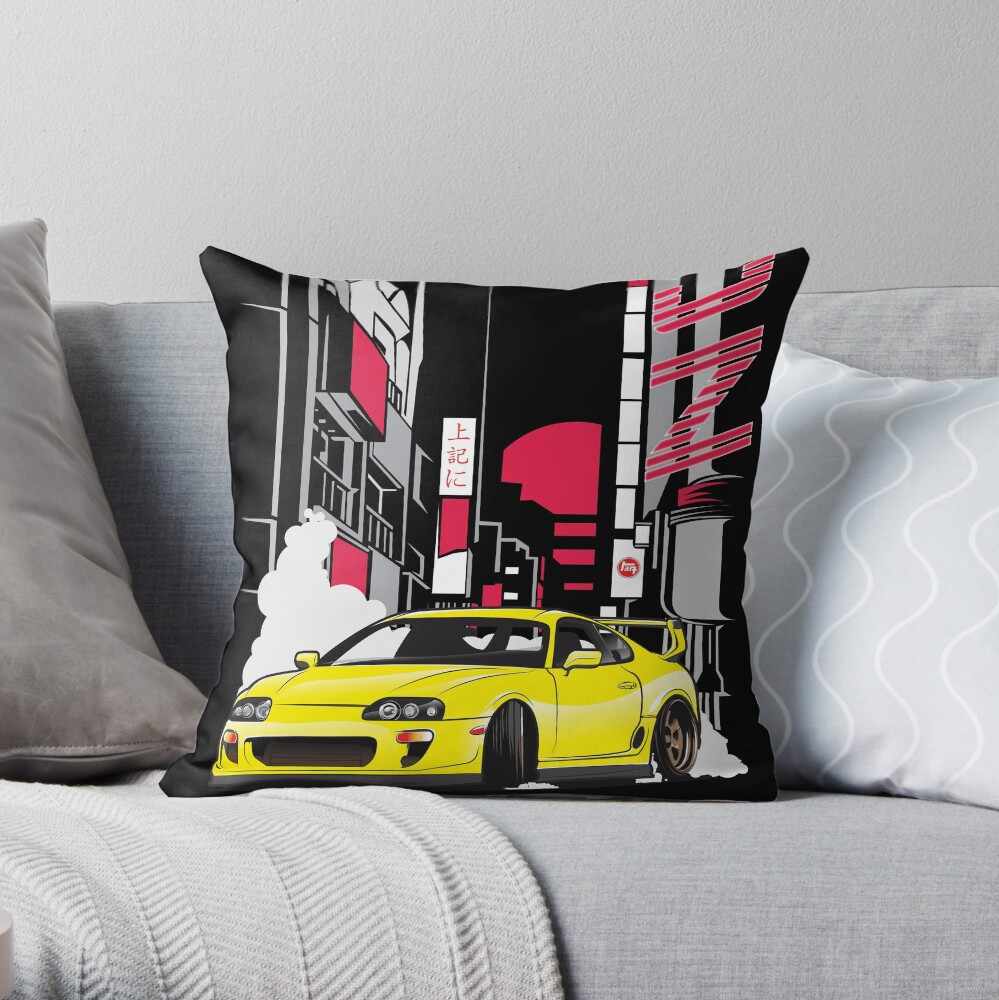 MK4 Supra Throw Pillow For Sale By ElfenART Redbubble