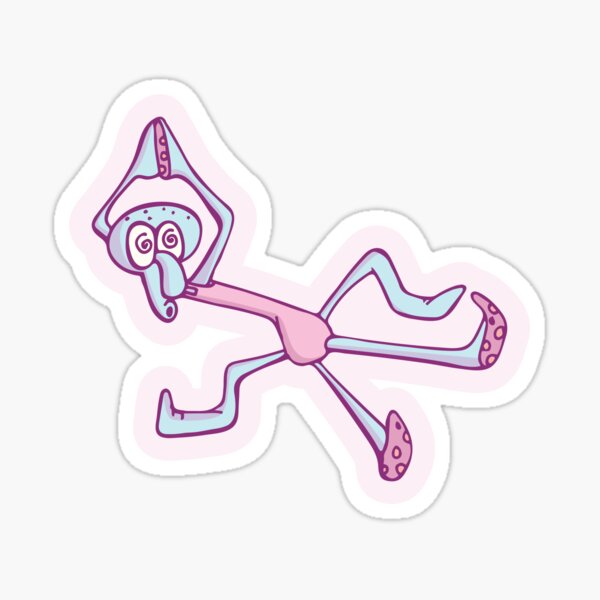 Dancing Squidward Pt 2 Sticker For Sale By Bekahbishop Redbubble