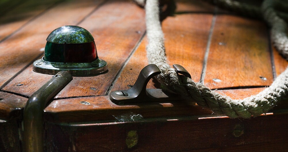 "Bow Cleat Antique Boat" by David Clayton Redbubble