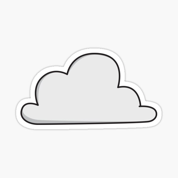 Cloud Sticker By Journalmarti Redbubble