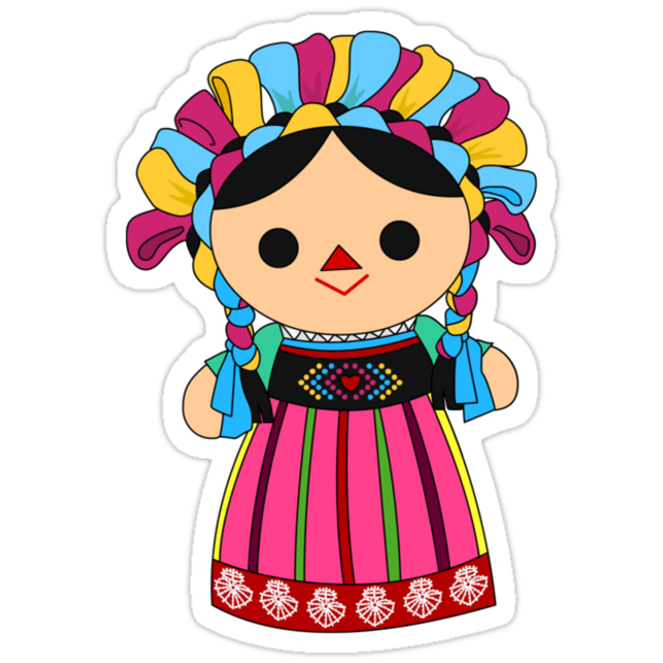 Maria 3 Mexican Doll Stickers By Alapapaju Redbubble