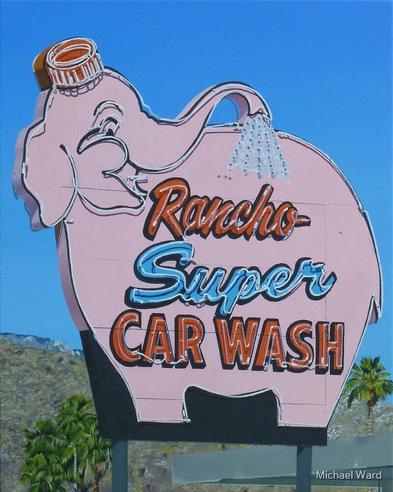 "Rancho Super Car Wash" by Michael Ward Redbubble