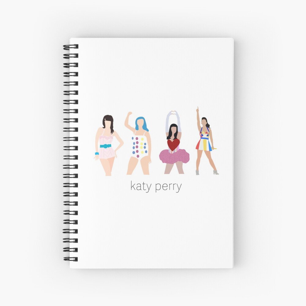 Katy Perry Cartoons Spiral Notebook For Sale By ArtsyJulez Redbubble