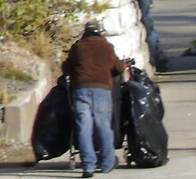 homeless man with his cart TEMP 51 by activtist