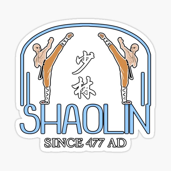 Shaolin Monks Sticker For Sale By Ilyo Art Redbubble