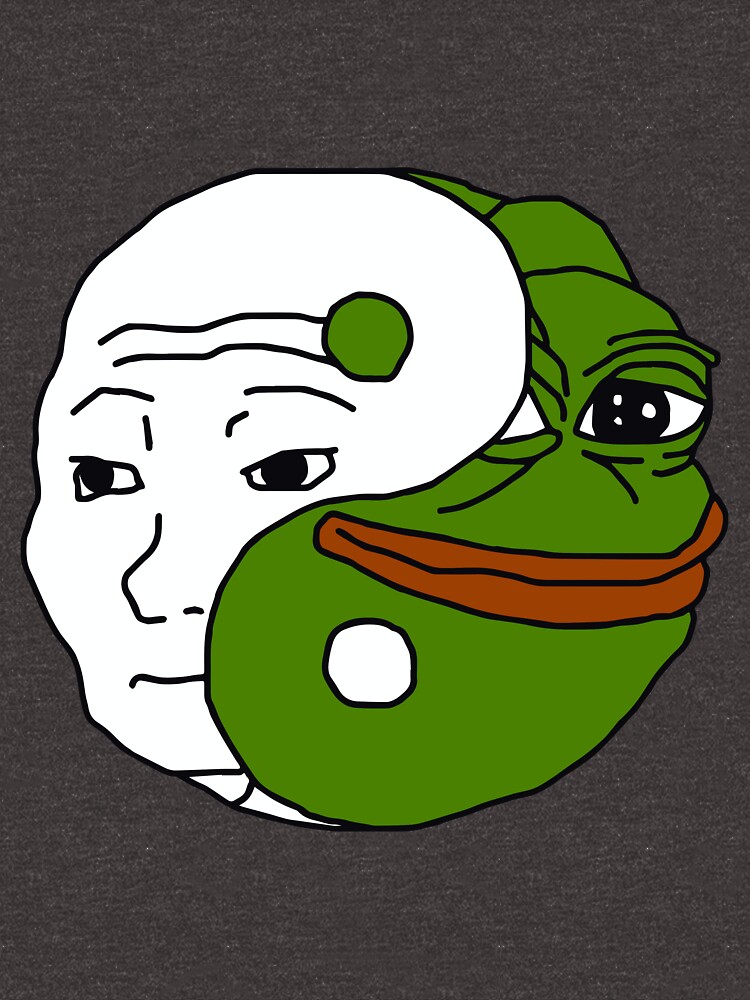 Yin Yang Pepe Meme T Shirt For Sale By Dipardiou Redbubble Yin