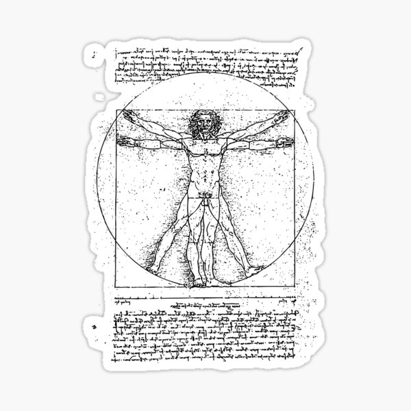 The Vitruvian Man Sticker For Sale By Siggyspatsky Redbubble