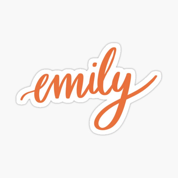 Emily Sticker For Sale By Ellietography Redbubble