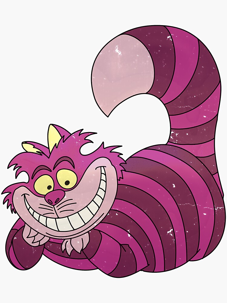 Cheshire Cat Sticker For Sale By Loverdj Redbubble