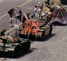 "Tiananmen Robots.........alternate reality distortion" by atomikboy