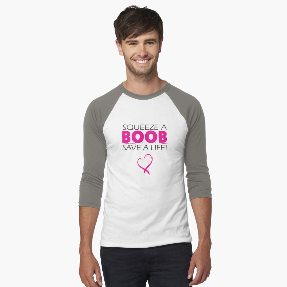 Squeeze A Boob Save A Life Cancer Awareness Sticker For Sale By