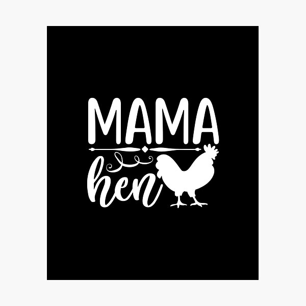 Lámina fotográfica Gráfico lindo de la mamá gallina gran regalo para