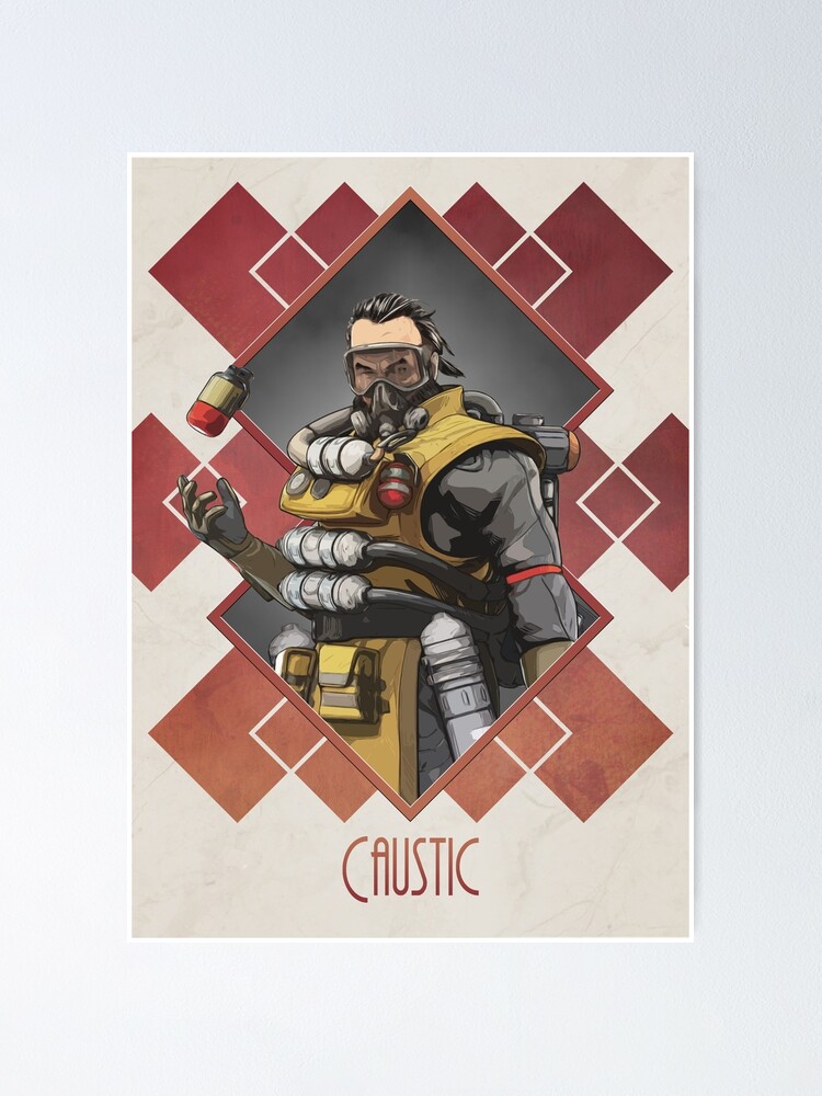 Apex Legends Art Deco Caustic Character Poster Poster By Gemini