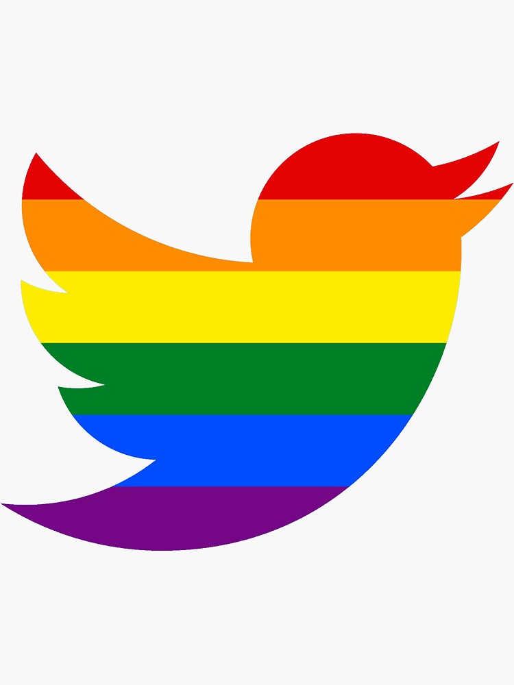 Twitter Lgbt Logo Sticker For Sale By Dumontbast Redbubble