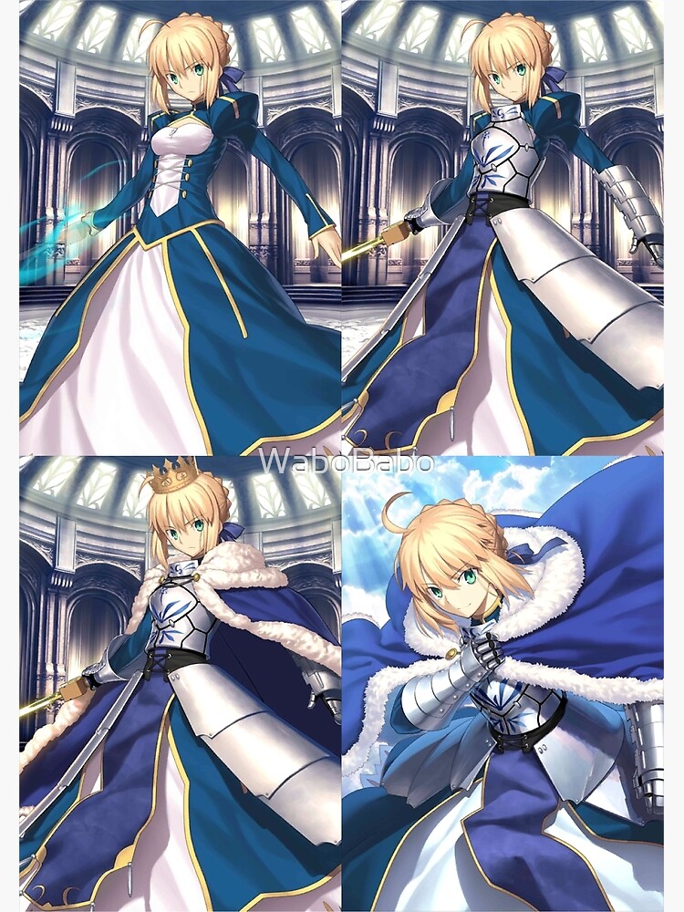 Fate Grand Order FGO Artoria Pendragon Saber Poster By WaboBabo