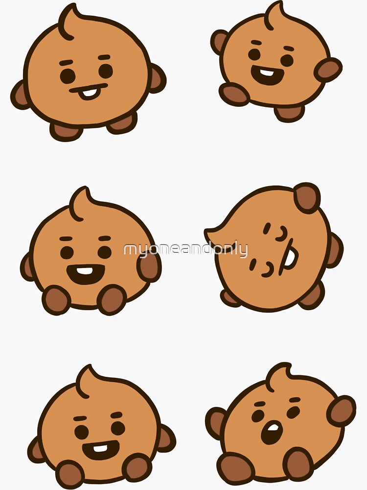 Baby Shooky Bt21 Sticker For Sale By Myoneandonly Redbubble