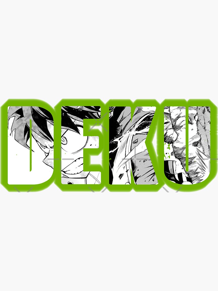 Deku Reverse Silouhette Sticker For Sale By Kaizen Warrior Redbubble