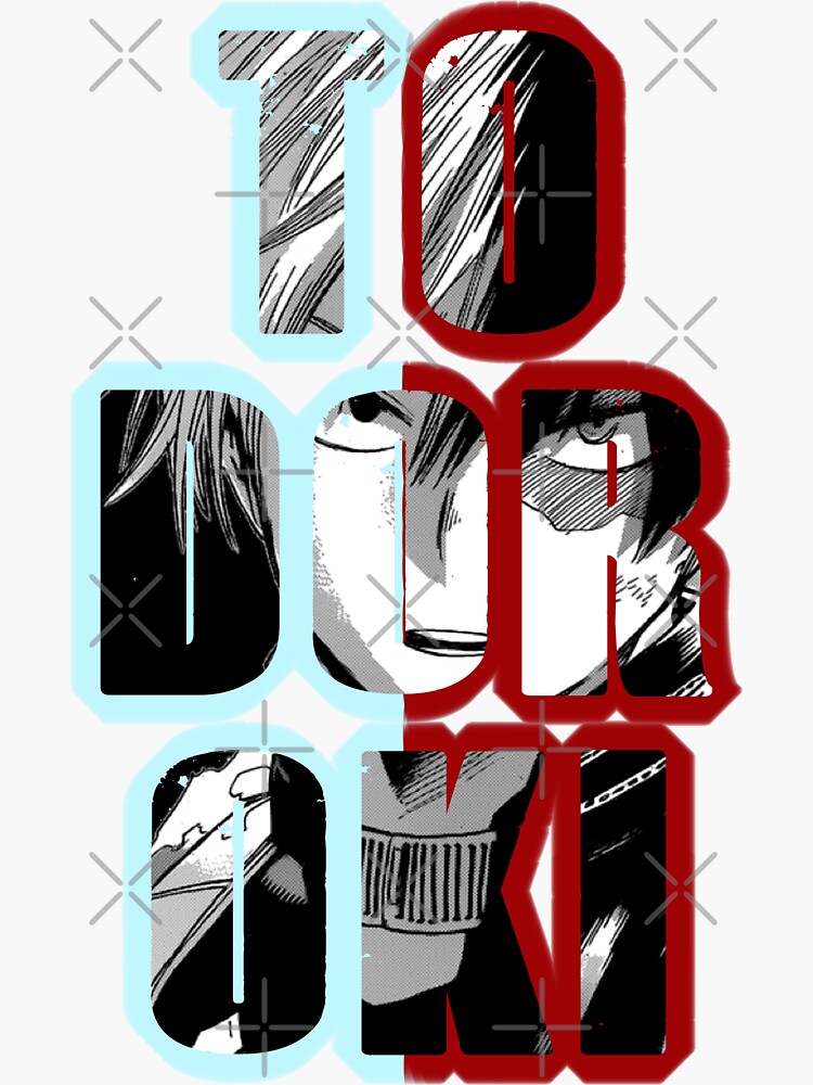 Todoroki Reverse Silhouette Sticker By Kaizen Warrior Redbubble